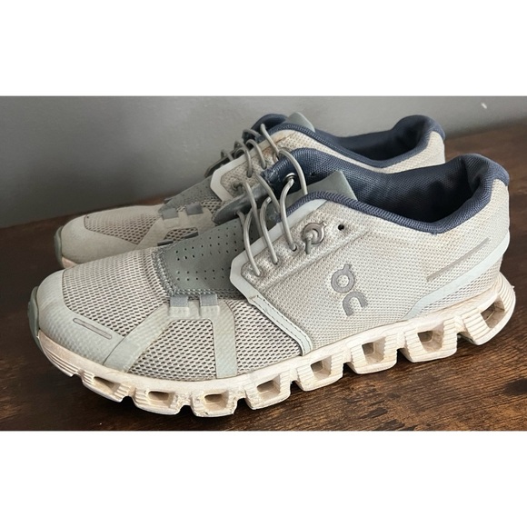On Cloud 5 Surf Cobble Blue Running Shoes Sneakers Women's Size 7 - Picture 1 of 16